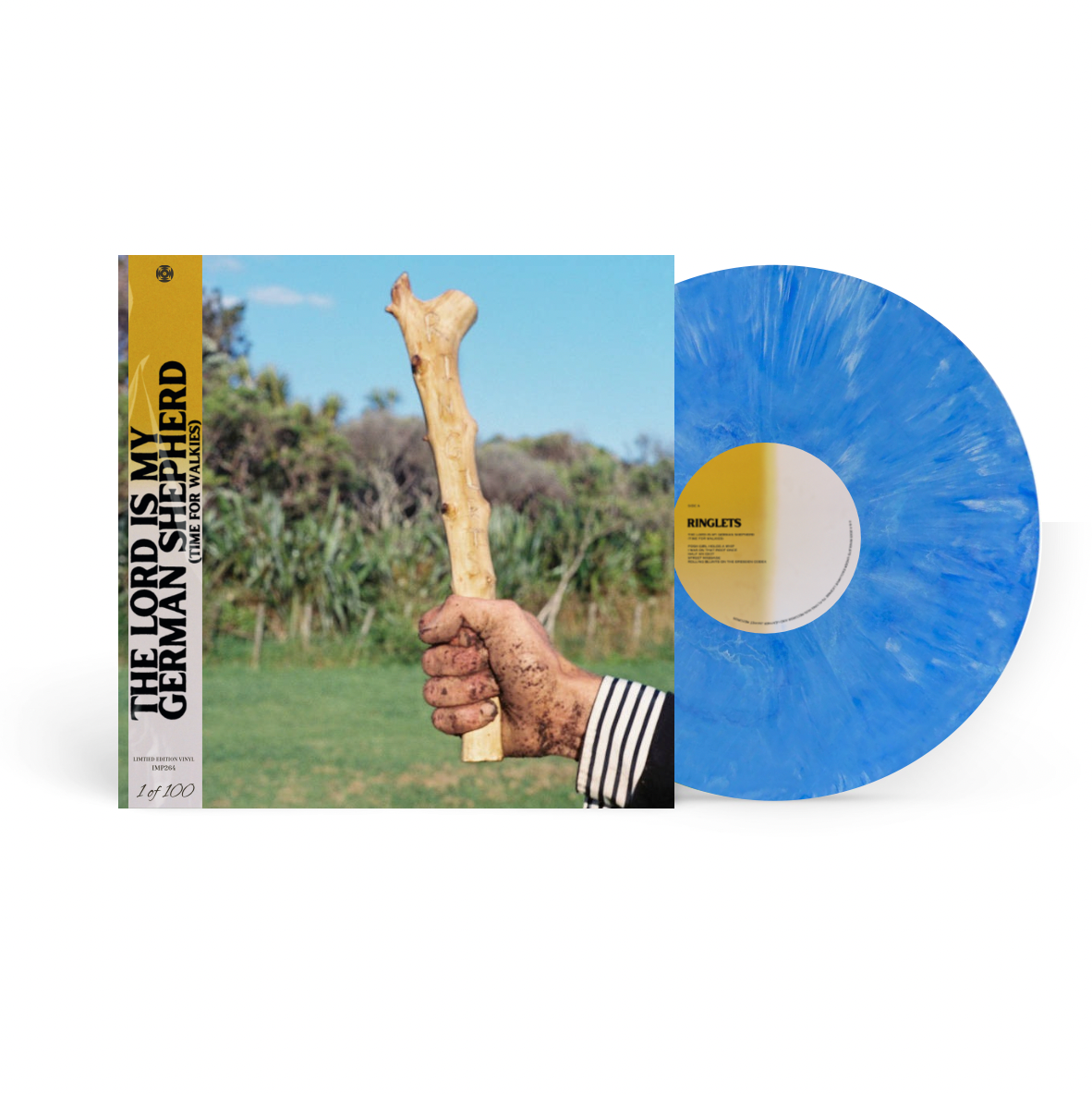 RINGLETS - The Lord Is My German Shepherd (TIME FOR WALKIES) - EXCLUSIVE BLUE MARBLE VINYL LP