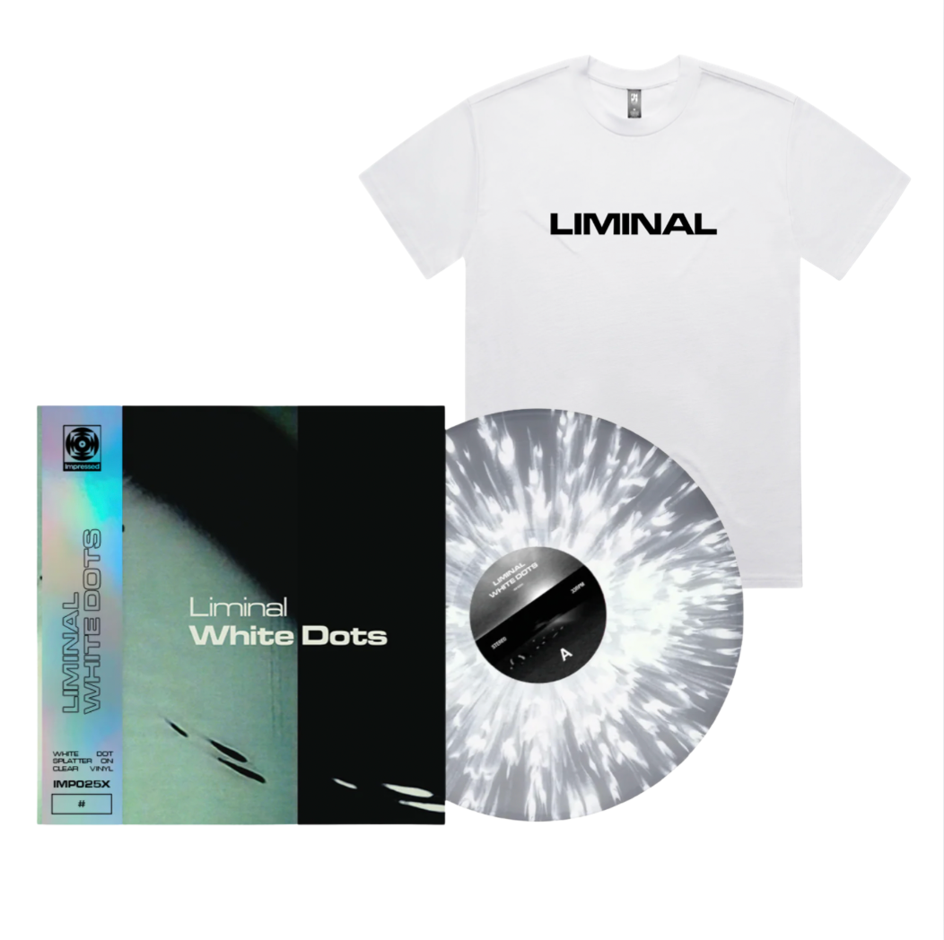 Liminal - White Dots - exclusive clear & white splatter Vinyl LP + white tee
