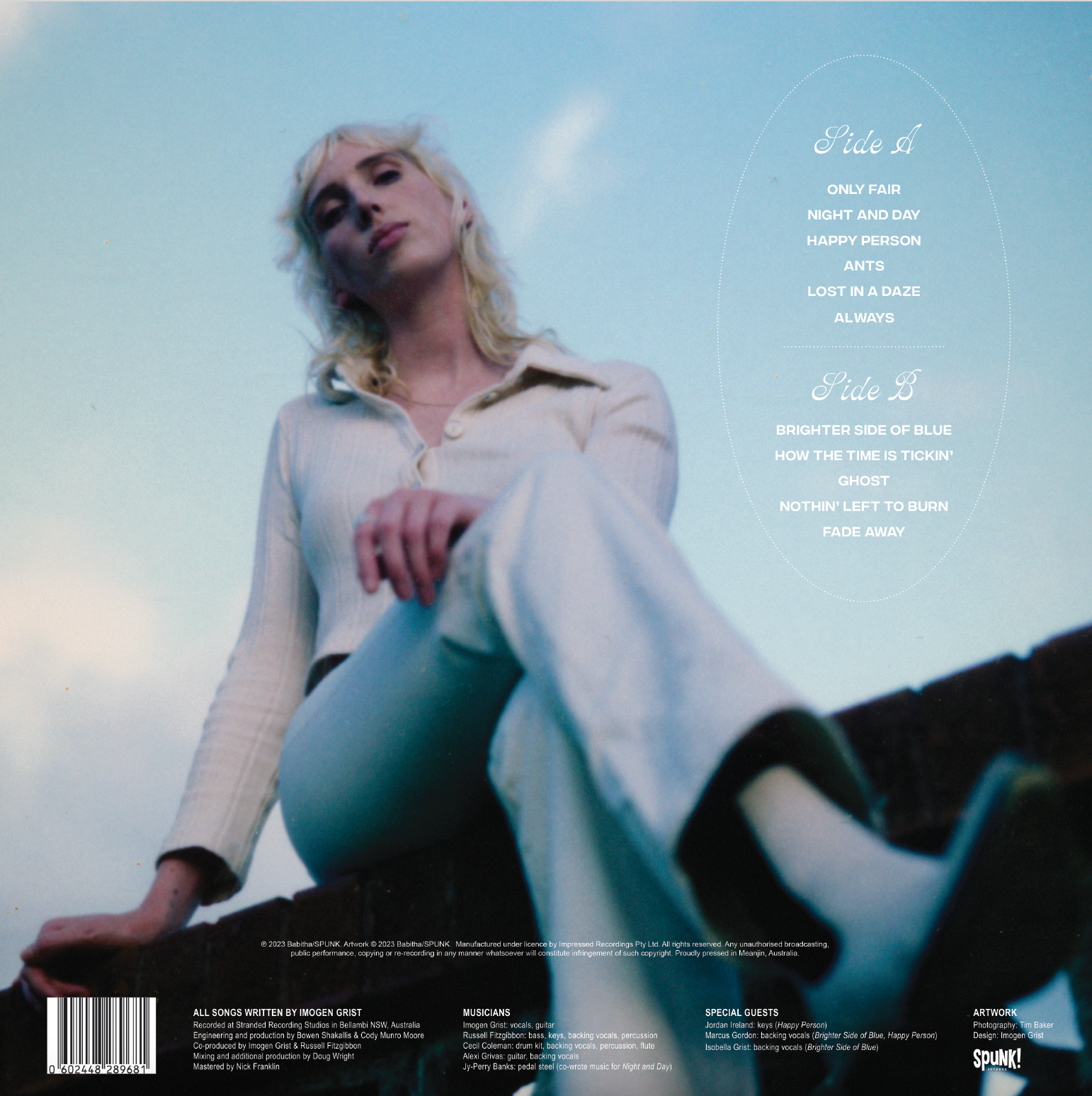 Babitha Brighter Side of Blue Back Cover