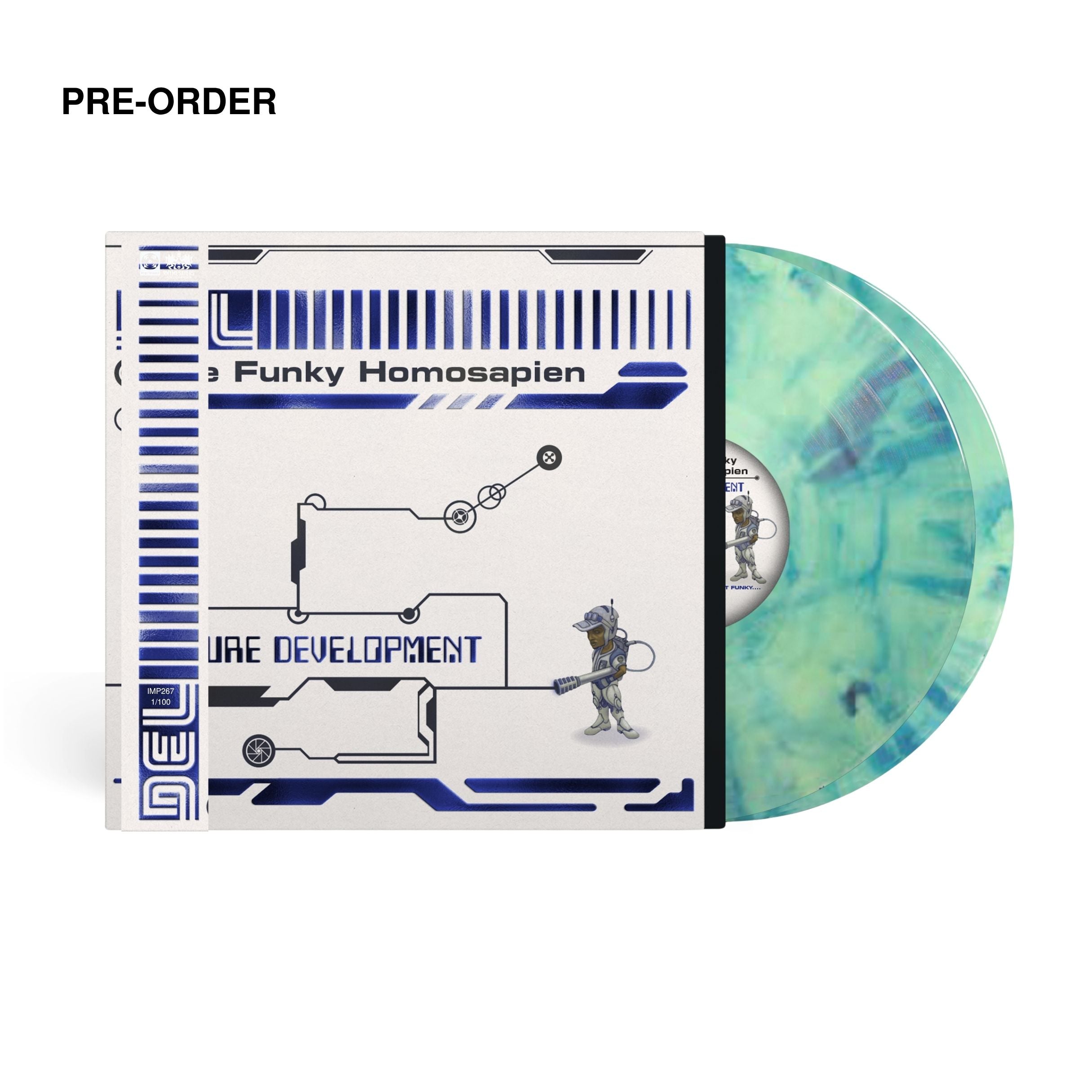Del The Funky Homosapien - Future Development - Exclusive Green/Blue Marble Vinyl DOUBLE LP