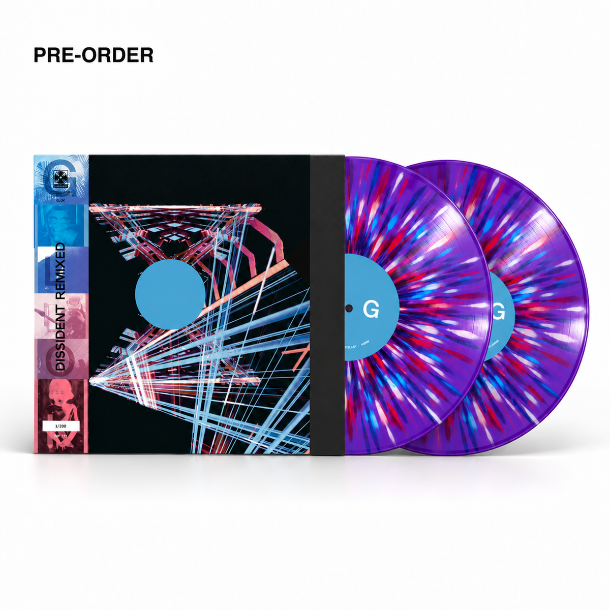 GLOK - Dissident Remixed - world exclusive splatter DOUBLE Vinyl LP