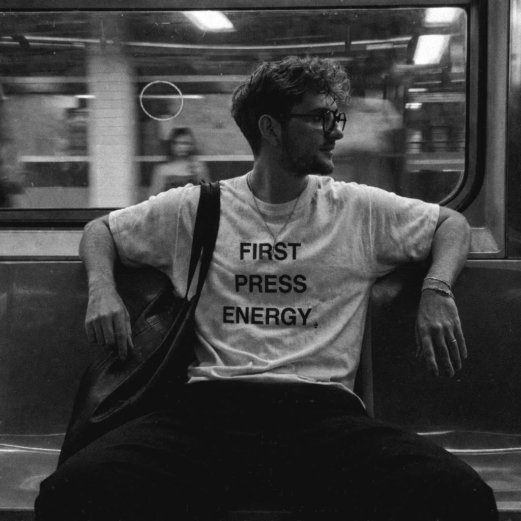 Limited Edition Impressed TEE - IMPM014 WHITE 'FIRST PRESS ENERGY'
