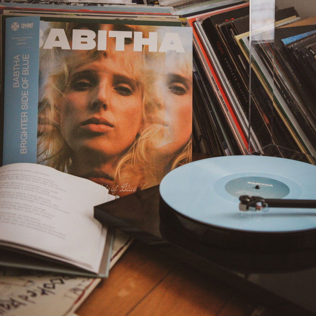 Babitha, Brighter Side of Blue album, powder blue vinyl