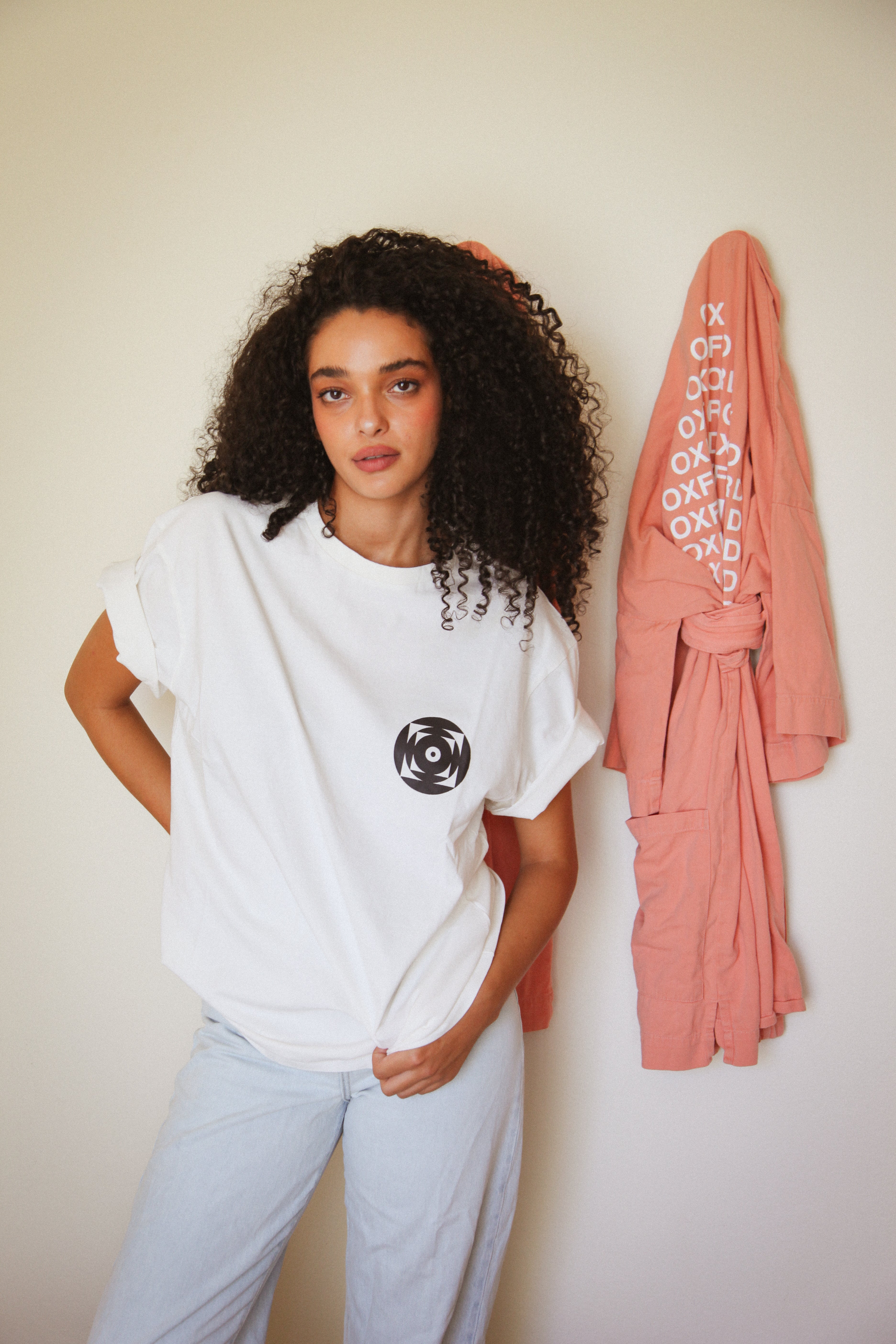 Limited Edition Impressed T-Shirt in Vintage White