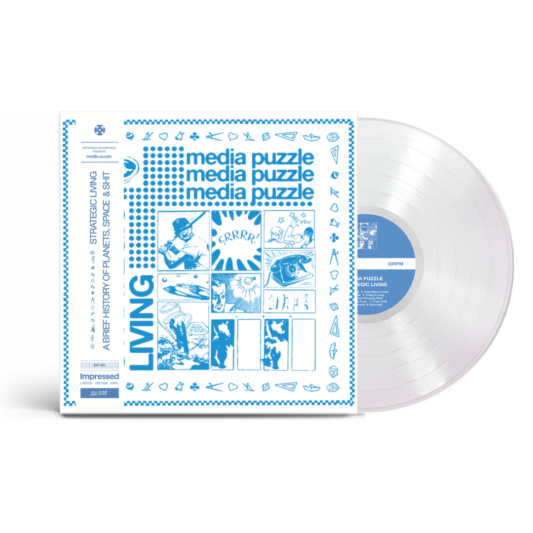 Media Puzzle - Strategic Living/A Brief History Of Planets, Space and Shit - DBL EP Vinyl