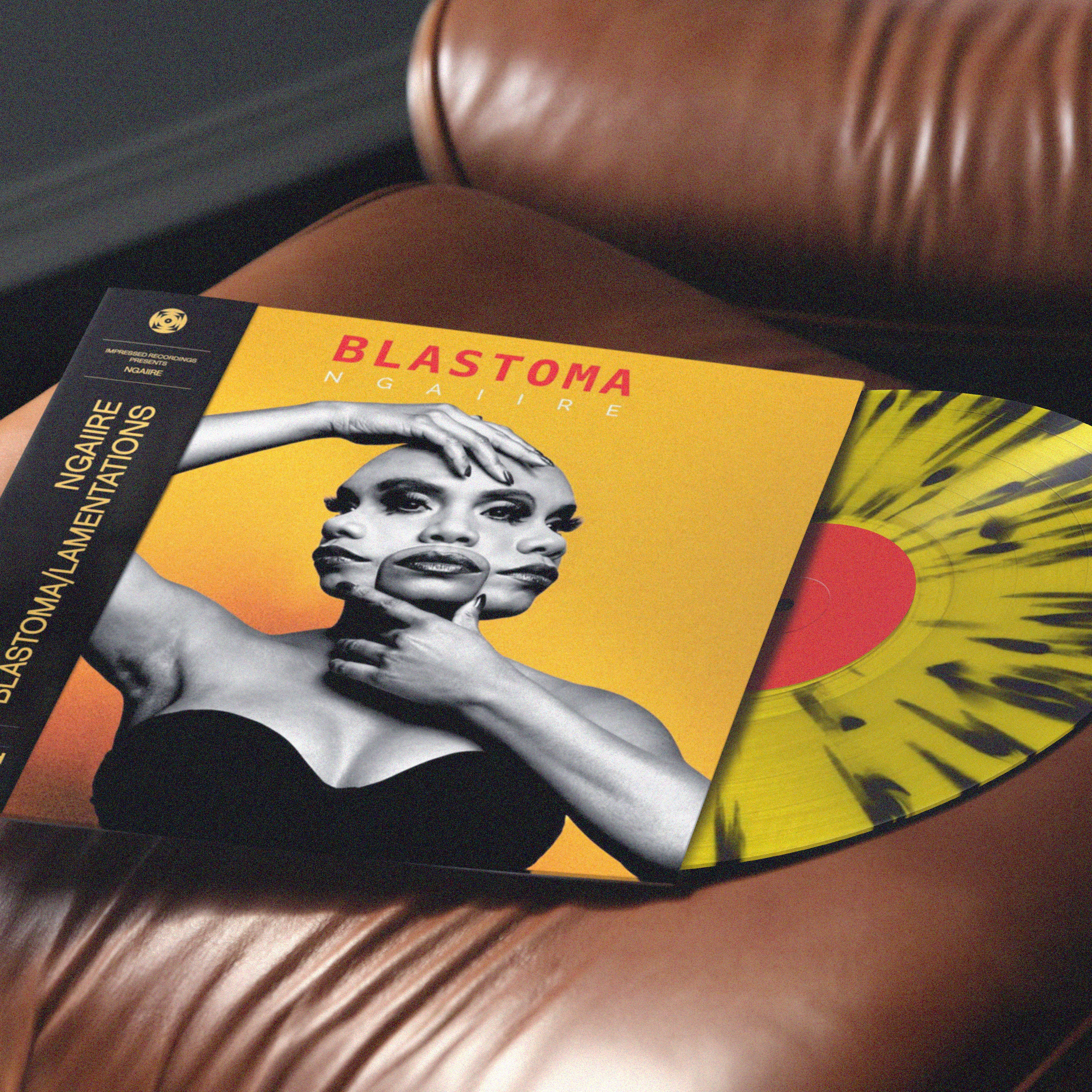 Ngaiire, Ngaiire vinyl, Lamentations / Blastoma Vinyl Double LP, vinyl lifestyle shot
