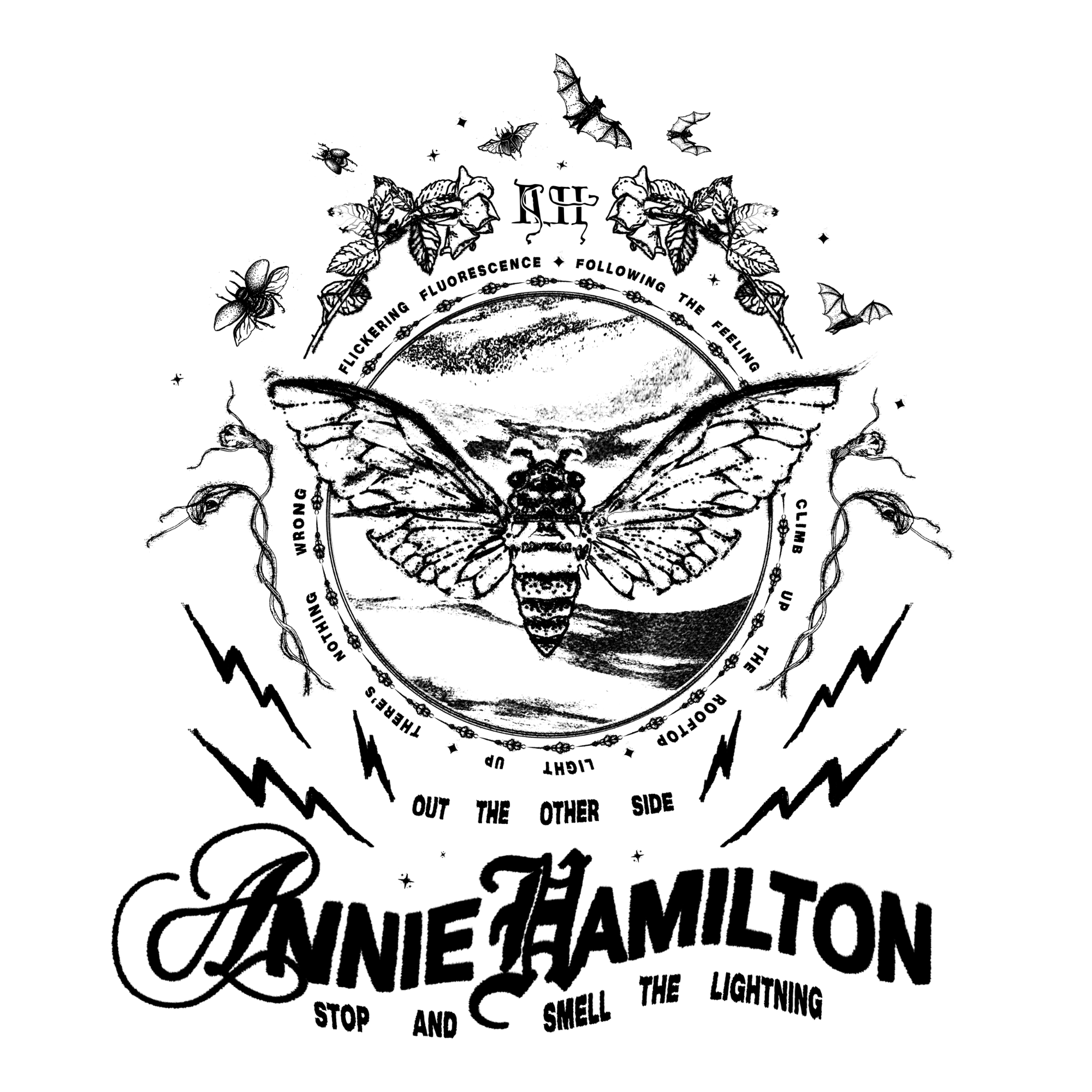 Annie Hamilton - Stop and Smell The Lightning - Vinyl LP and Exclusive Tee Bundle