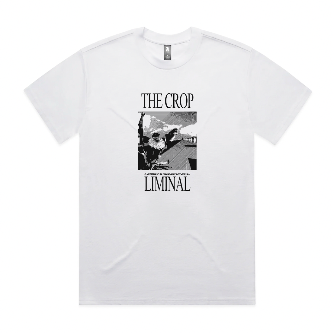 limited edition liminal 'the crop' white tee