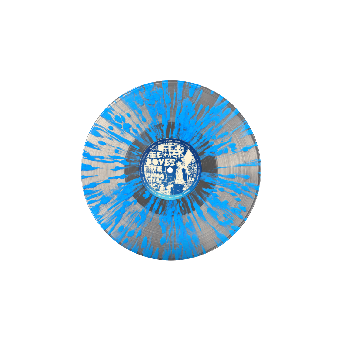 Urthboy - Reckless Bloom blue and silver splatter vinyl record, Impressed exclusive limited to 100 copies