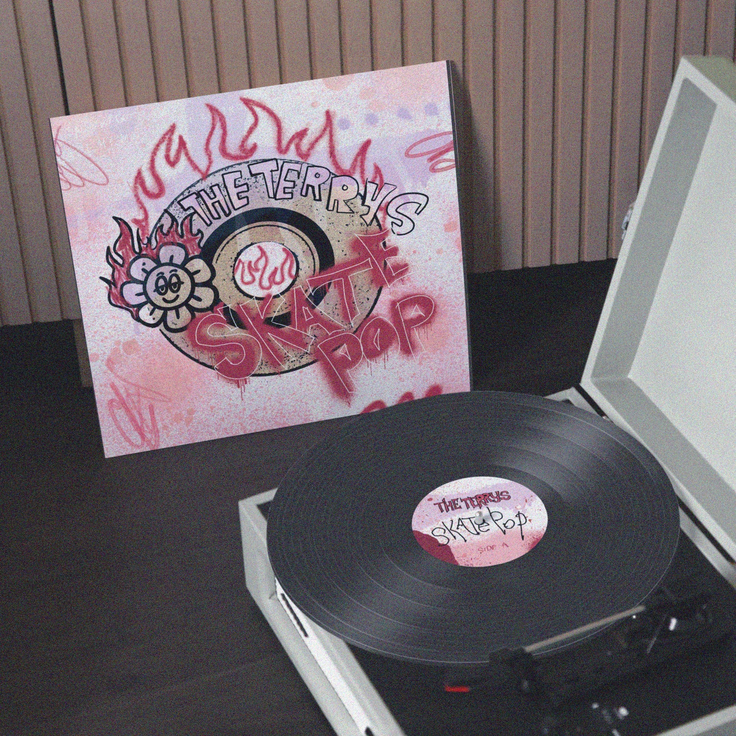 The Terrys Skate Pop Vinyl LP on turntable
