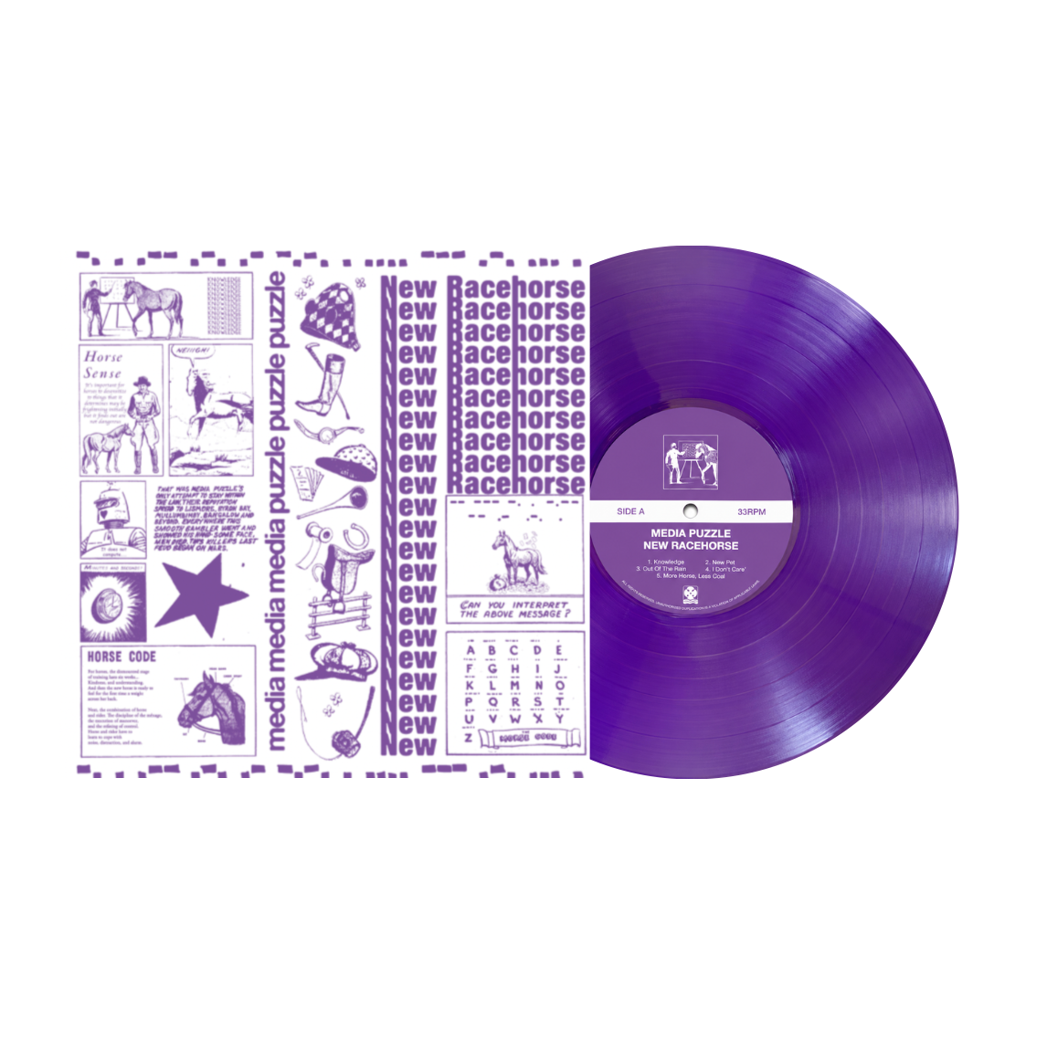 Media Puzzle - New Racehorse - EXCLUSIVE PURPLE & WHITE MARBLE VINYL LP